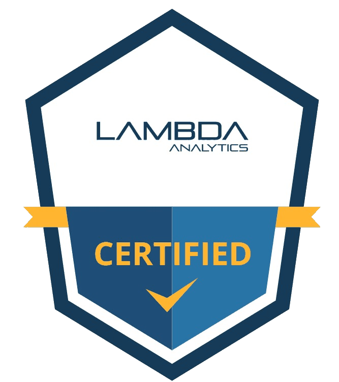 Credencial digital lambda Analytics Certified